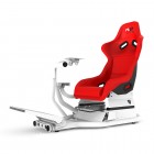 RSEAT RS1 Red Seat / White Frame Racing Simulator Cockpit