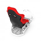 RSEAT RS1 Red Seat / White Frame Racing Simulator Cockpit