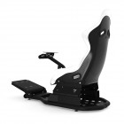 RSEAT RS1 White Seat / Black Frame Racing Simulator Cockpit